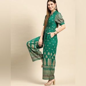 Vitans Designer Indian Block Printed Jumpsuit